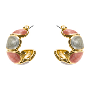 Pendientes Saiol acabado oro amarillo 18k