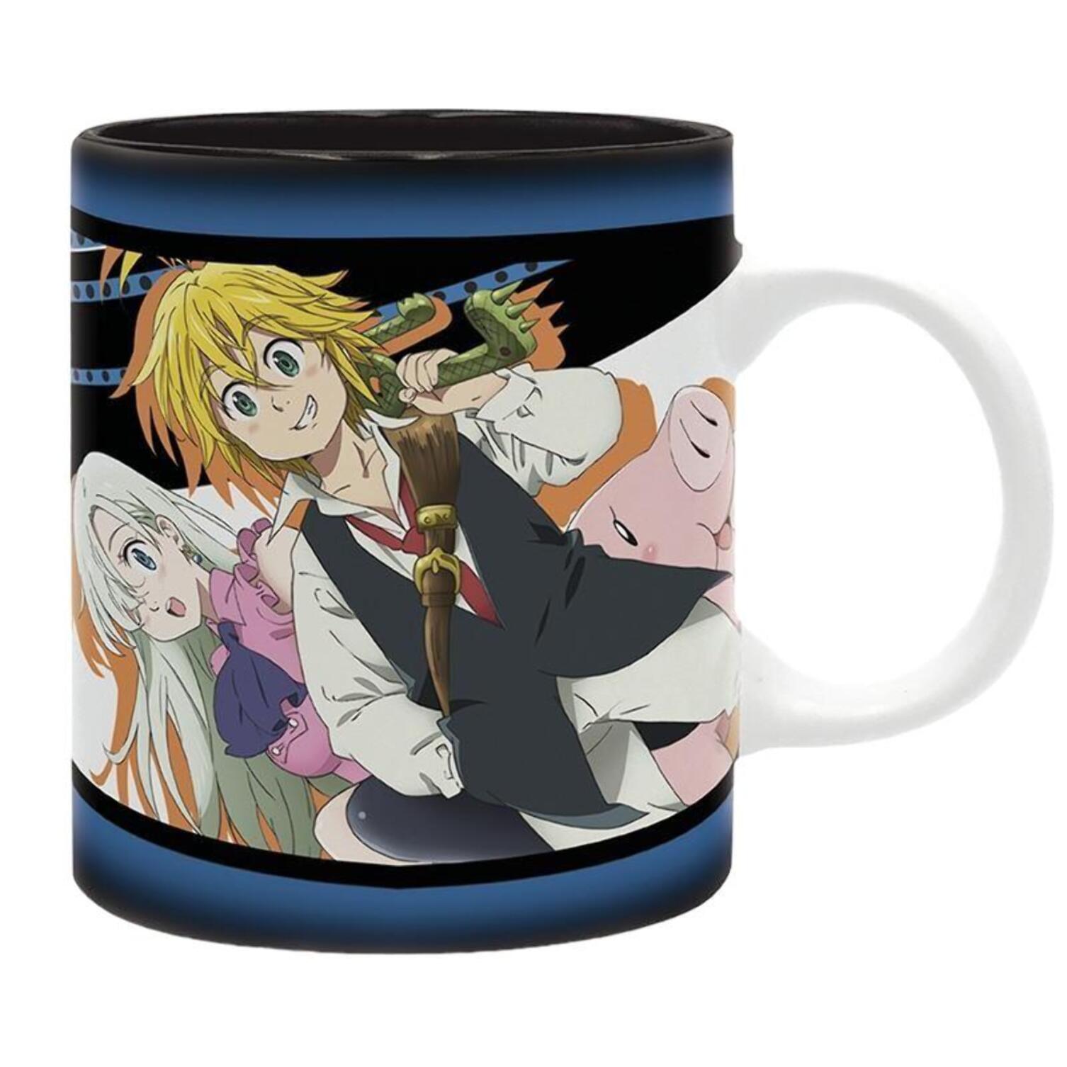 The Seven Deadly Sins Tazza Meliodas, Elizabeth, Hawk da 320 ml - Gadgets