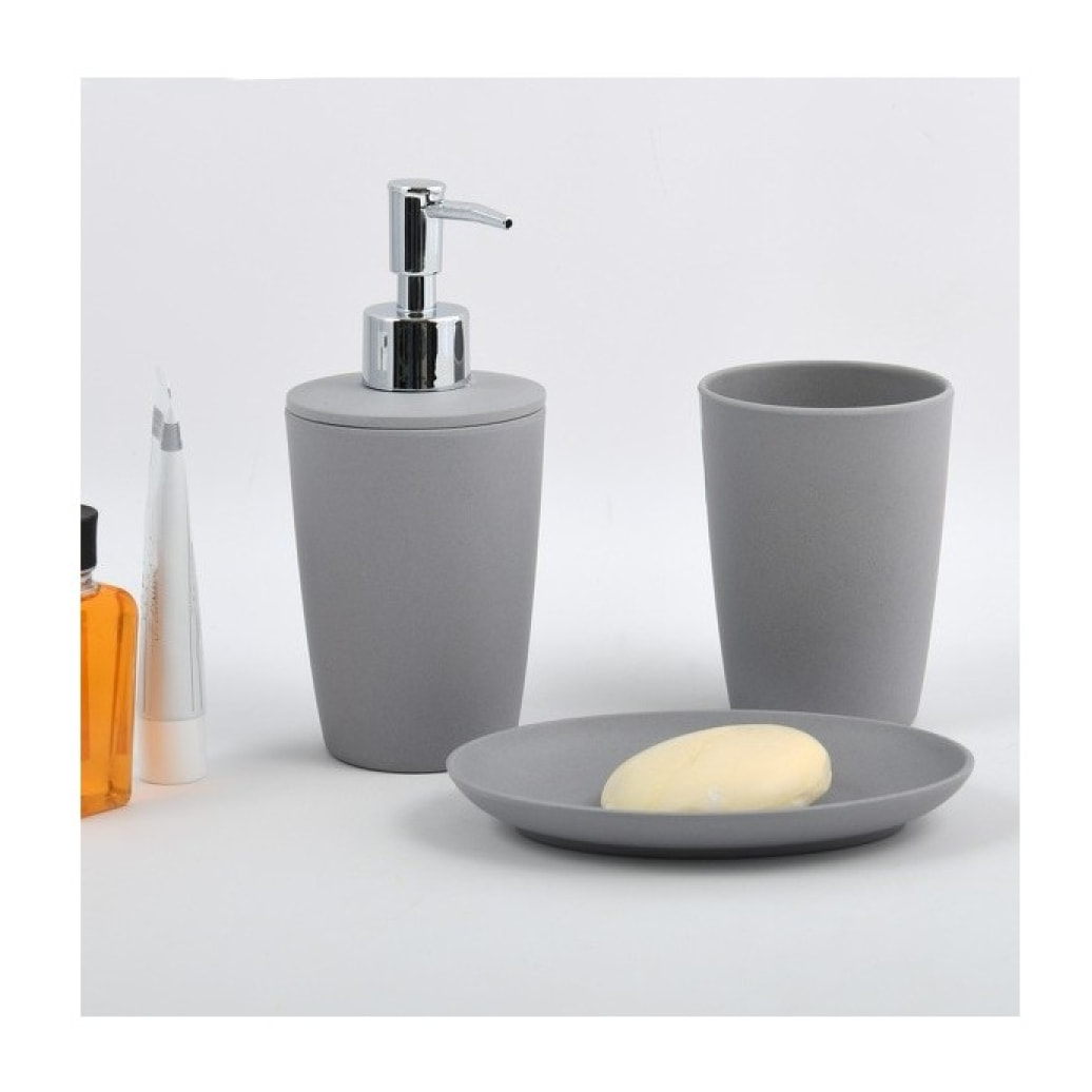 Lot d'accessoires de salle de bain Takeo Gris Spirella