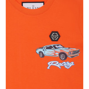 PHILIPP PLEIN T-Shirt Round Neck Ss RACING