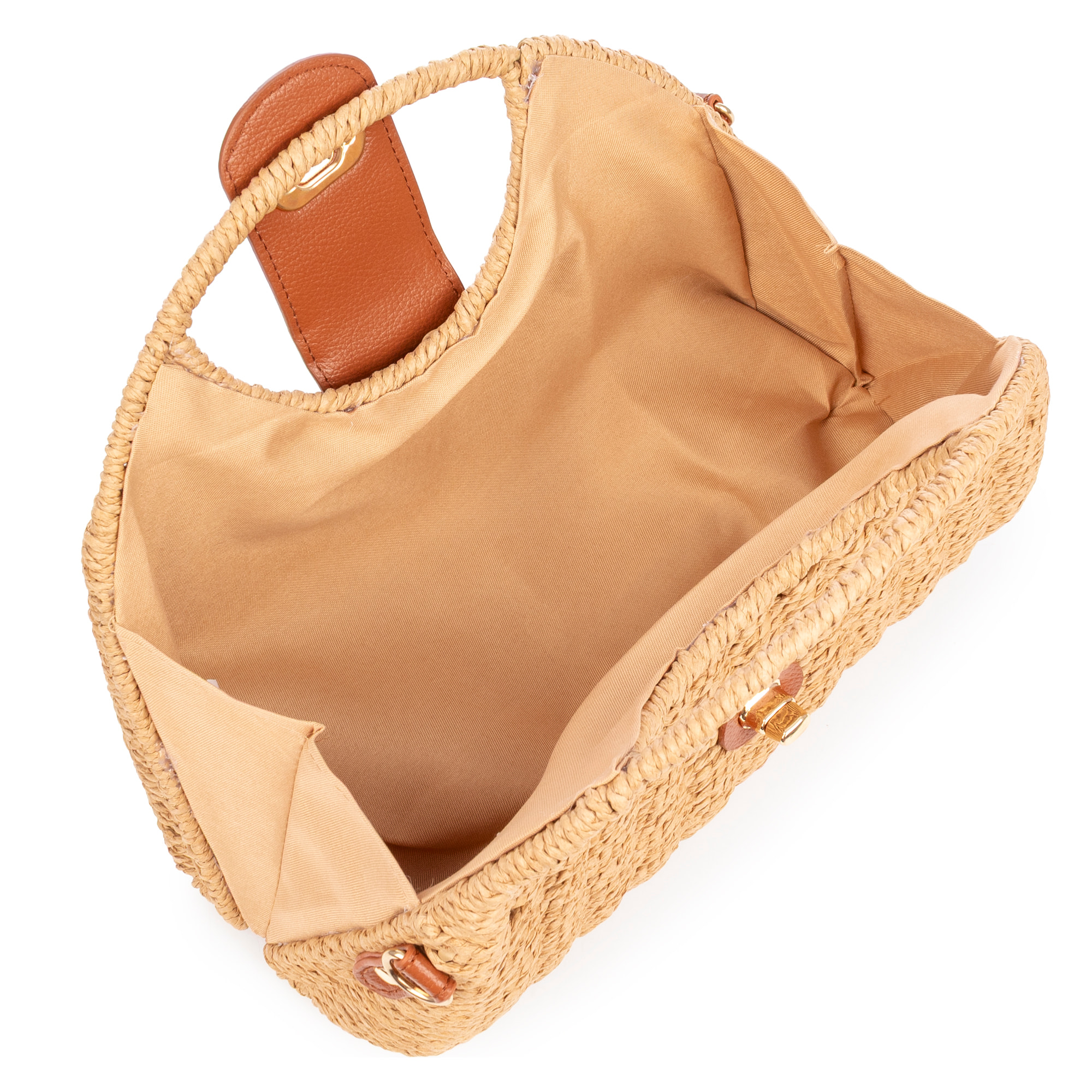 Benna Borsa a mano Donna. Realizzato in paglia intrecciata.