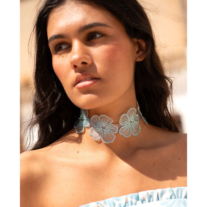 Choker de malla con estrella.