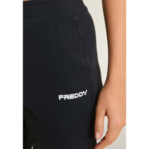 Pantaloni comfort con gamba dritta e stampa laterale