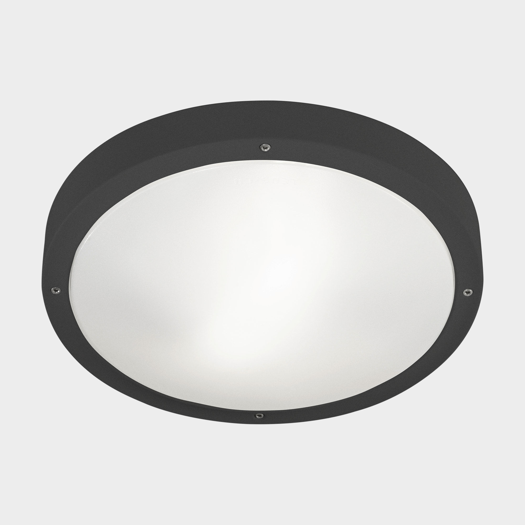 LEDS·C4 Plafon Ip66 Basic E27 15W Gris Urbano