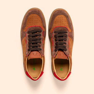 Zapatillas N5844 MULTI LEATHER CHOCOLATE/ GEO color Chocolate