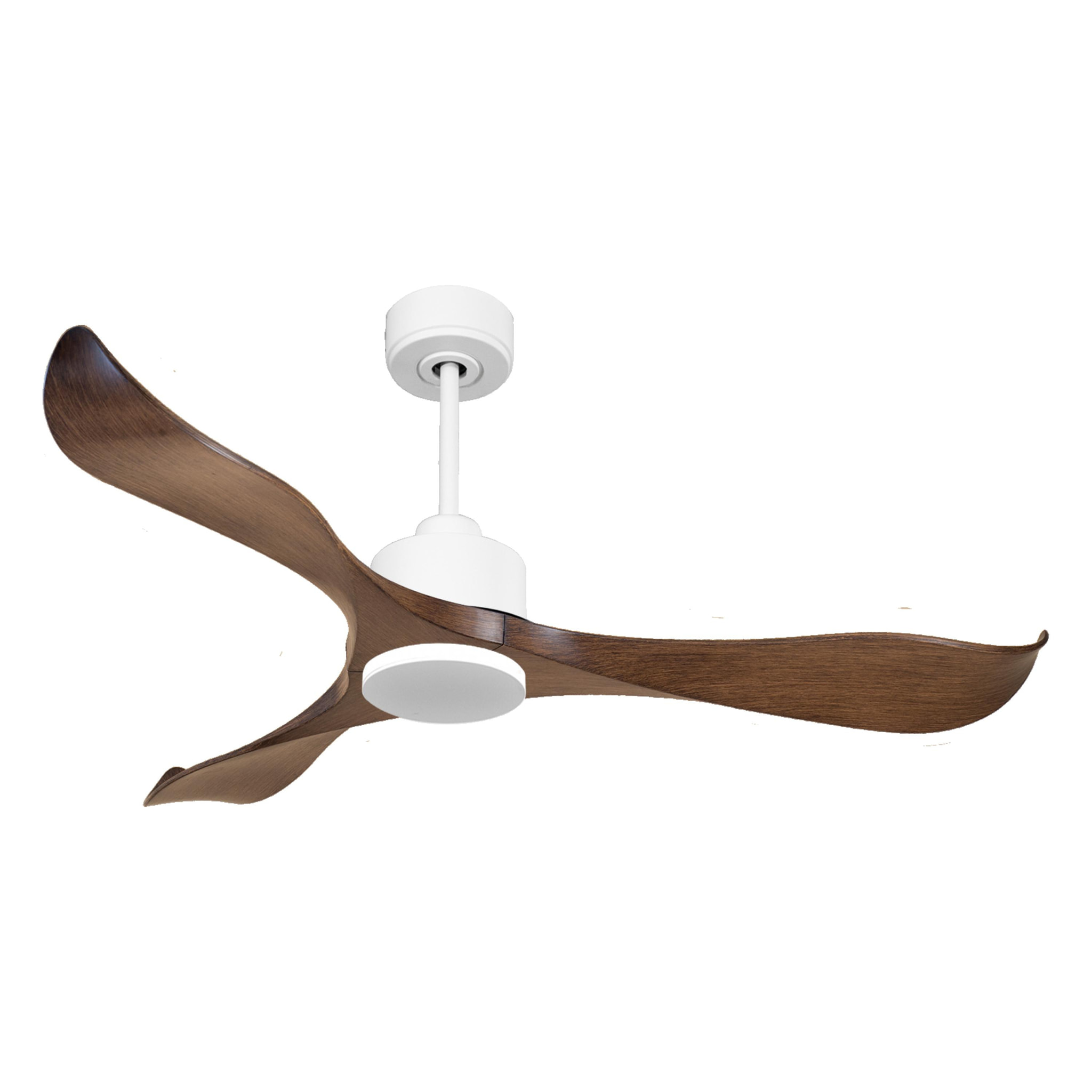Ventilateur de plafond Réversible  Thermostat Wifi Moteur à courant continu Toits en pente Télécommande Adaptateur 2/3 Lames Hypersilence Mémoire