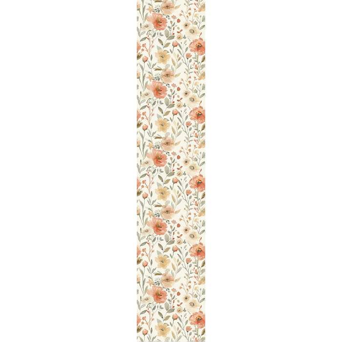 Papier peint - Ambiance Sticker - FLEURS VINTAGE COQUELICOTS - Intissé pré-encollé - 1 - 300x60cm