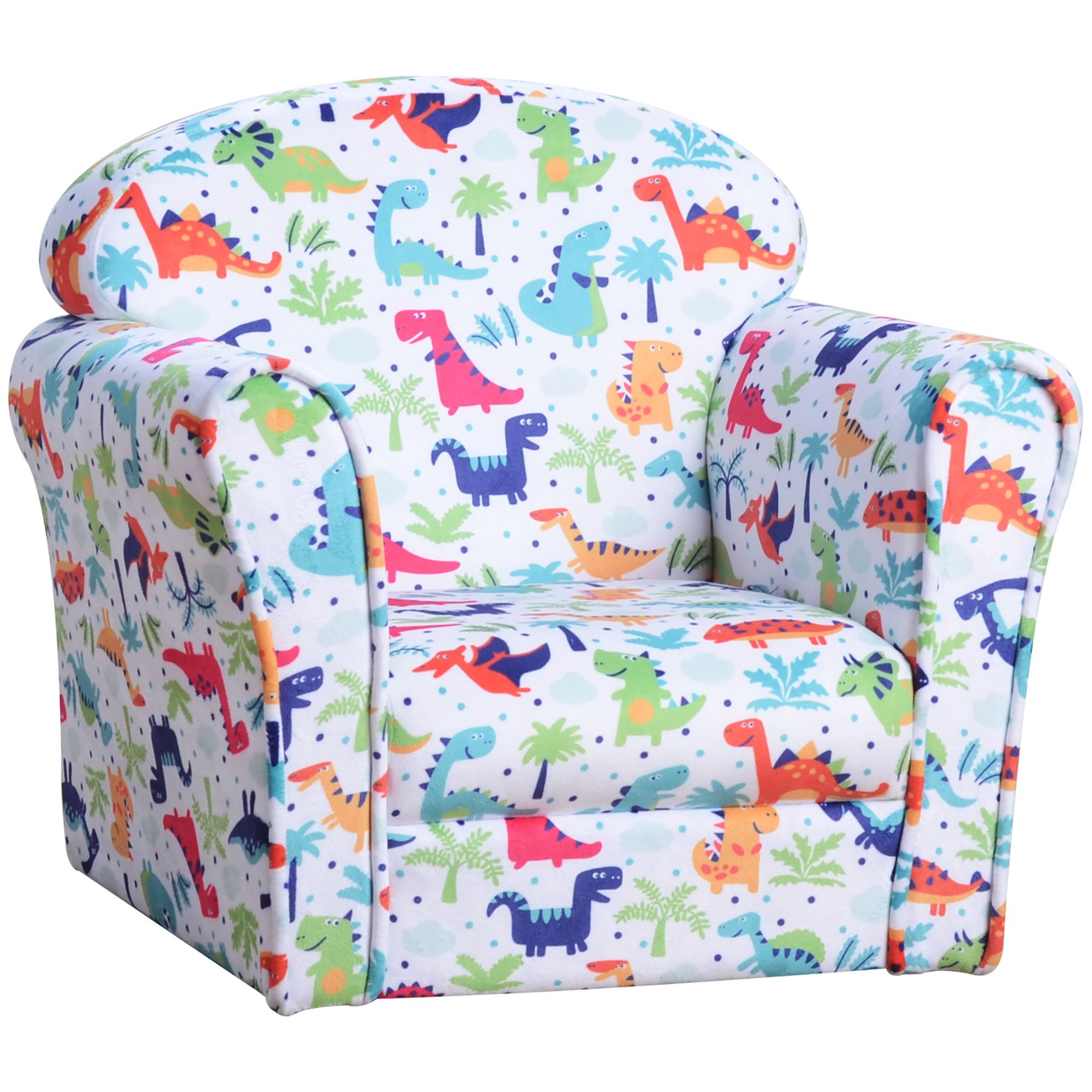 Sofá Infantil de Madera Franela y Espuma 50x39x44cm Multicolor