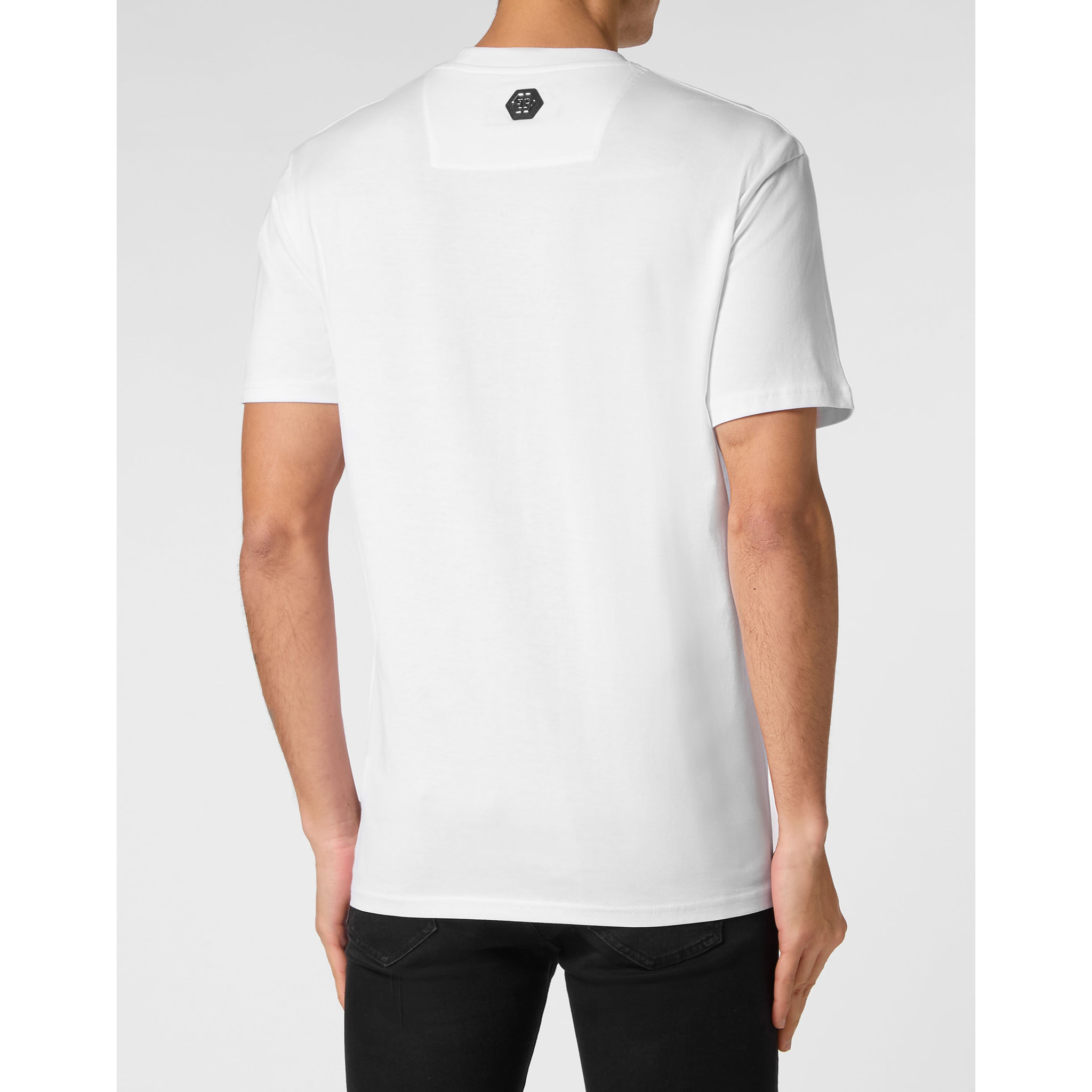 PHILIPP PLEIN Camiseta de cuello redondo y manga corta SKULL