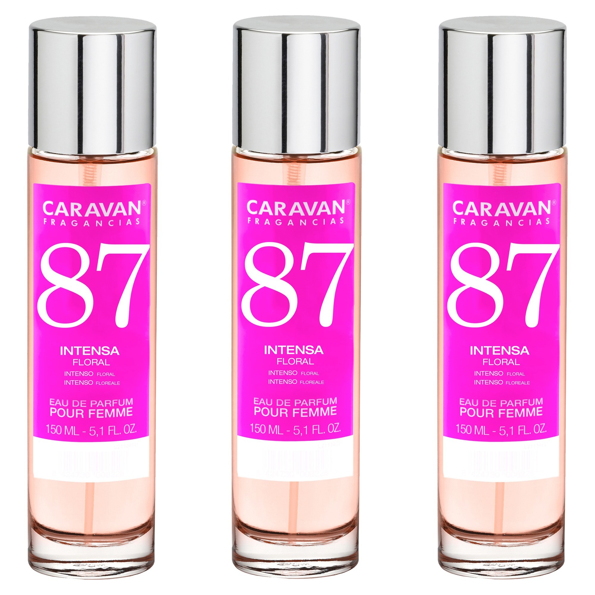 Caravan fragancias set de 3 frascos perfume de mujer nº87, de 150 ml
