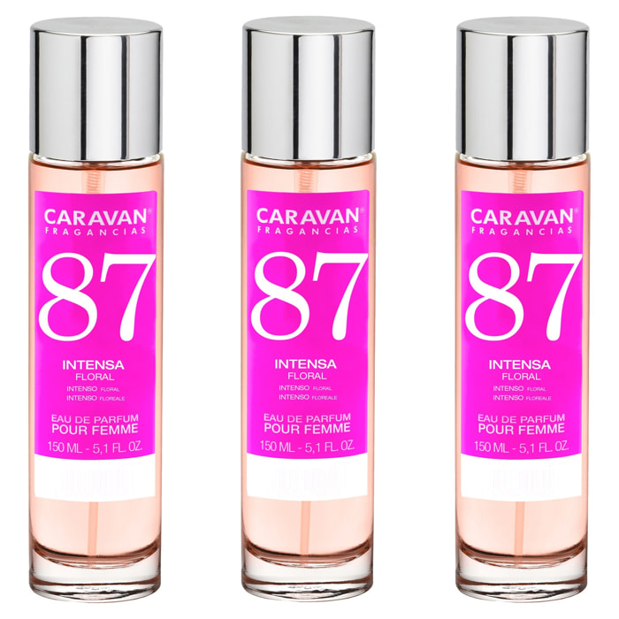 Caravan fragancias set de 3 frascos perfume de mujer nº87, de 150 ml