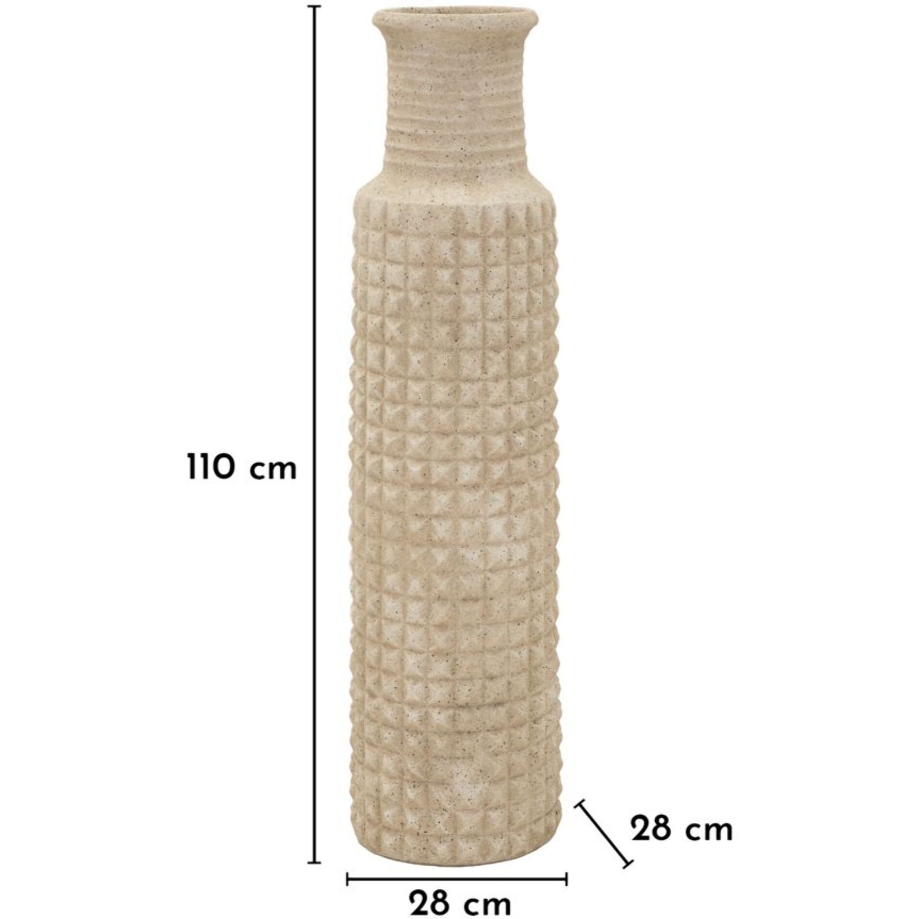 VASO DA ESTERNO SAND CM Ø 28X110 (APERTURA CM Ø 18)