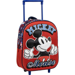 Mochila Infantil Trolley 3D Mickey