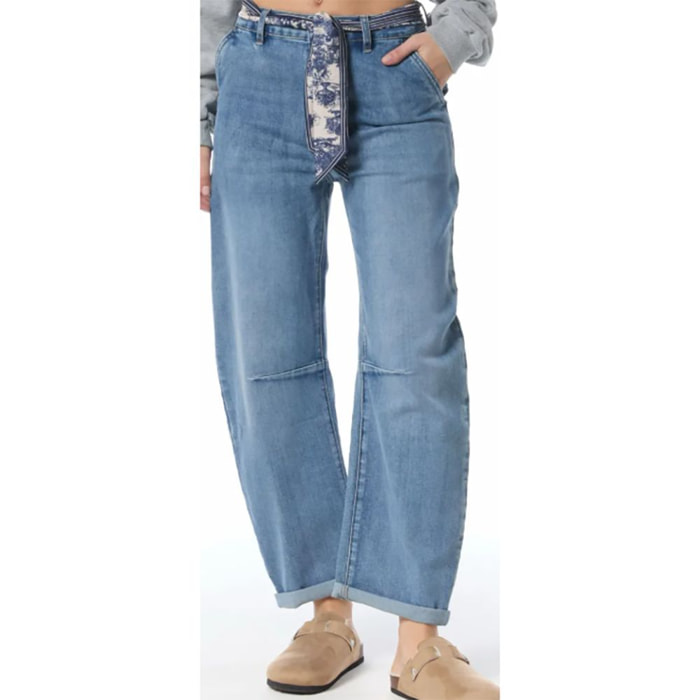 Jeans - modello baggy - blu denim