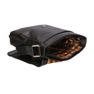 Borsa a tracolla unisex In Vera pelle Made in India 21x25x5 cm