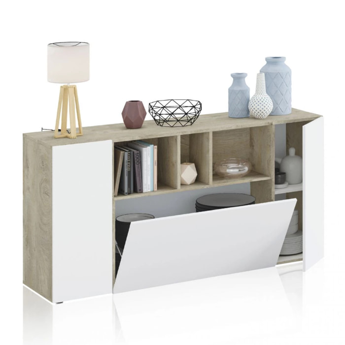 Aparador Coup Blanco Artik (Blanco Mate) – Roble Alaska