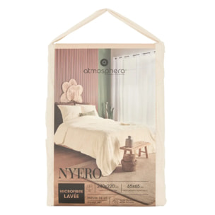 Parure de lit Nyero 220x240cm blanc