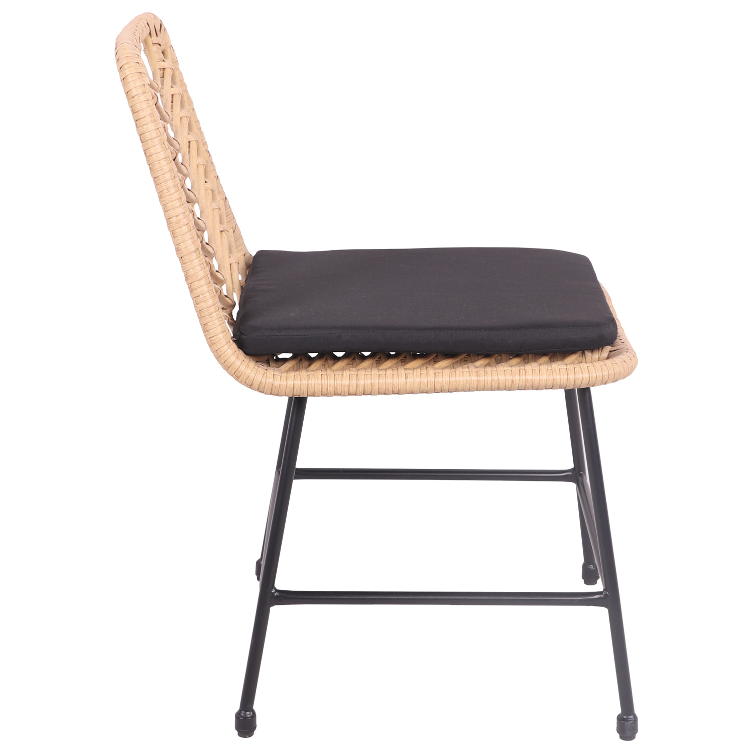 Lot de 2 chaises en rotin synthétique avec coussins OKA