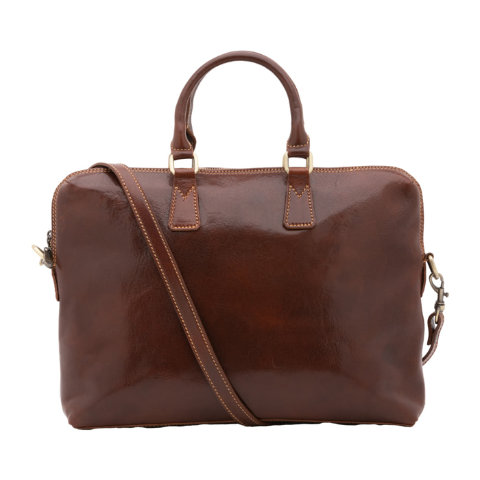 Borsa da lavoro  da uomo In Vera pelle Made in Italy 37x27x6 cm