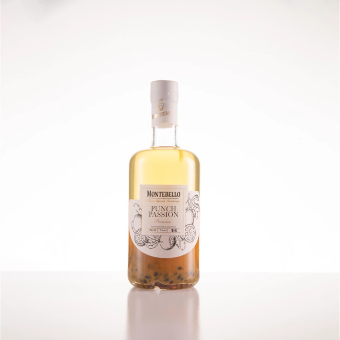 Punch Passion Montebello - Liqueur de Rhum Agricole de Guadeloupe | 25% vol | 70cl