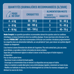 PURINA ONE Chat Stérilisé Saumon 3KG - Lot de 4
