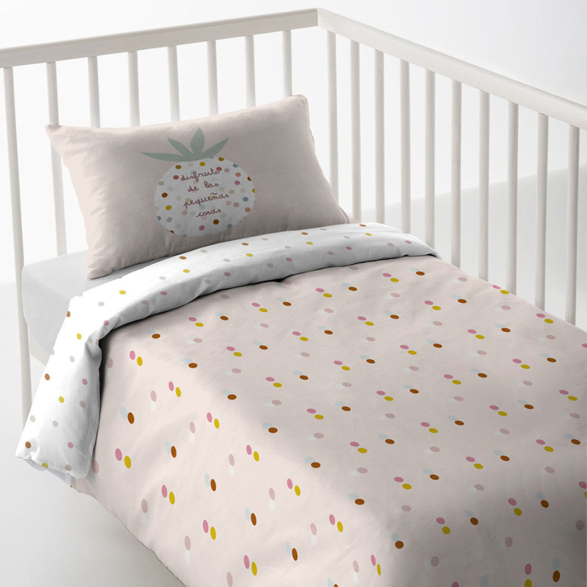 Haciendo el Indio - Funda Nórdica Estampada - Reversible - Infantil - Cierre Solapa - 100% Algodón - Incluye 1 Funda de Almohada - Cuna/Maxicuna - Las Pequeñas Cosas