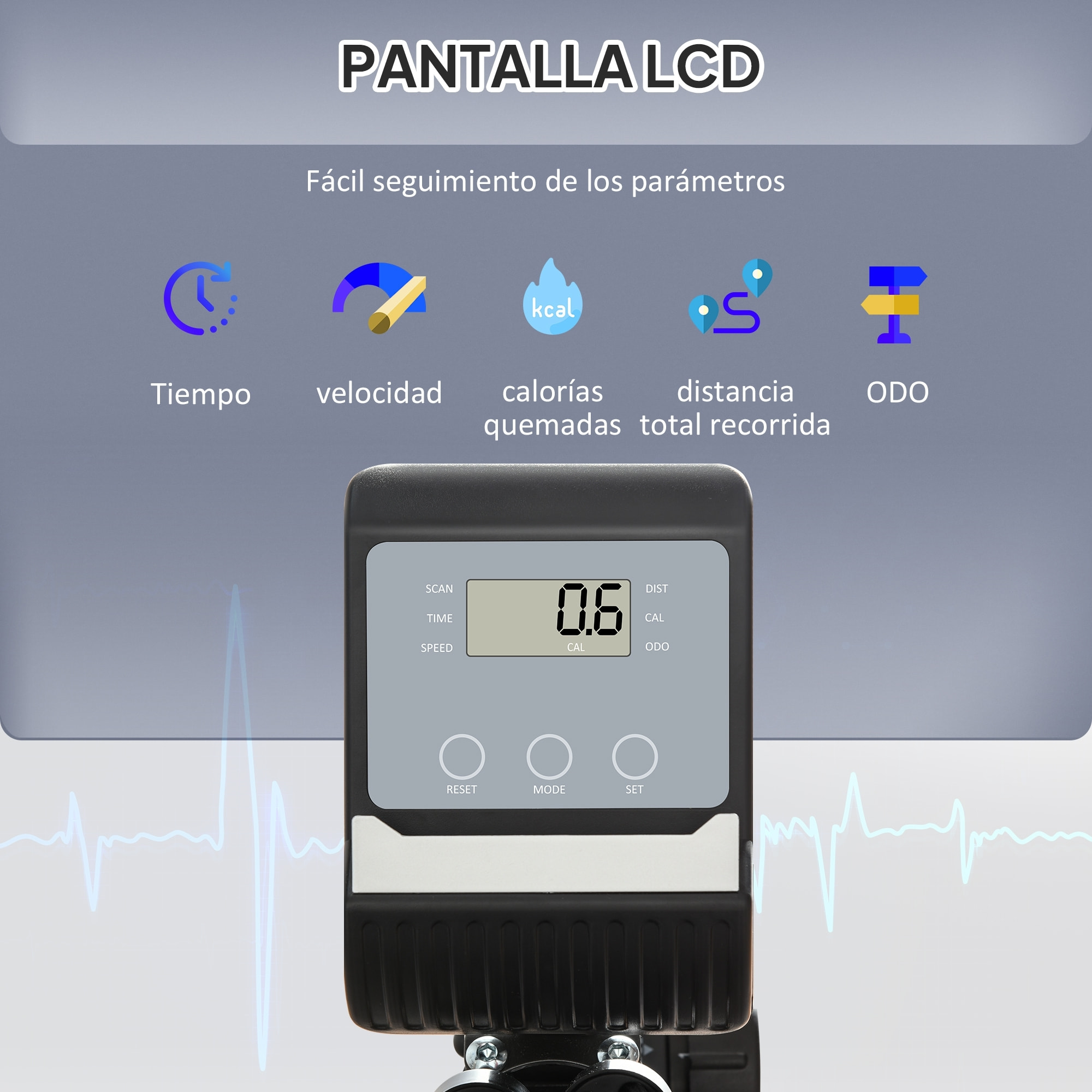 Bicicleta Estática con Respaldo, 8 Niveles de Resistencia, Bicicleta Estática Reclinadas, con Volante Asiento Ajustable, Pantalla LCD y Soporte de Teléfono, para Entrenamientos de Recuperación