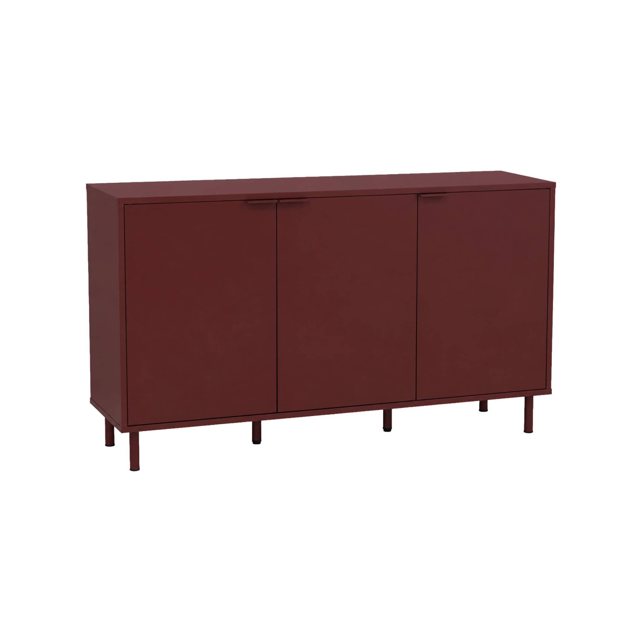 Buffet décor bois et métal 3 portes 120cm ELLIE