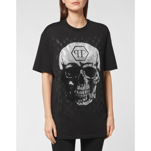 PHILIPP PLEIN T-Shirt Round Neck SKULL AND PLEIN