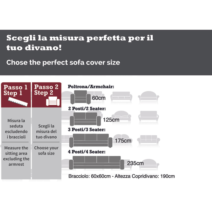 Copridivano Antimacchia Trapuntato Sofa Marrone-Beige