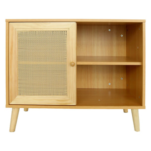 Buffet en bois "Iguane" - 80 x 40 x 66 cm - Marron