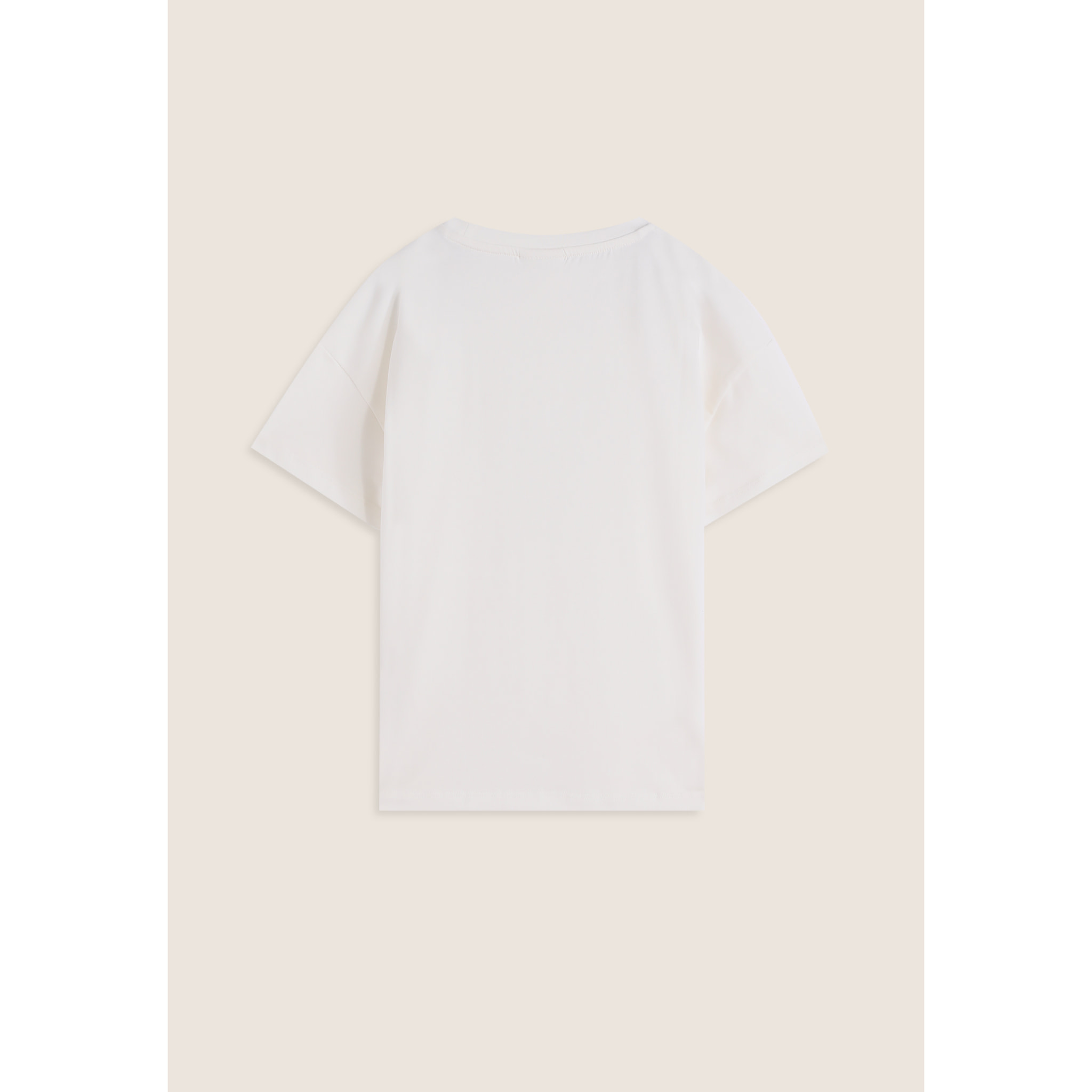 T-shirt bambina con maxi logo borchiato