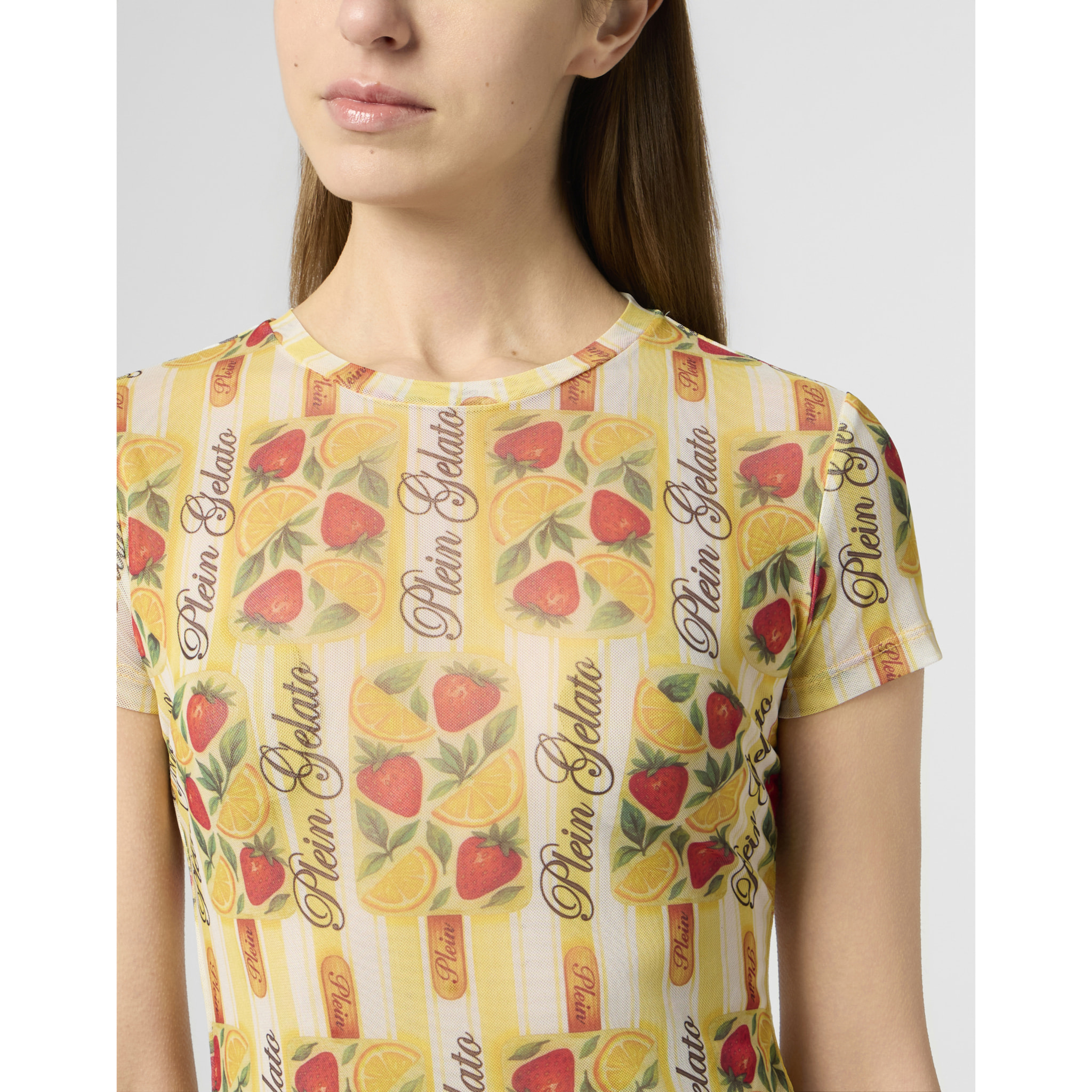 PHILIPP PLEIN Tulle Sexy Pure Fit T-Shirt Gelato