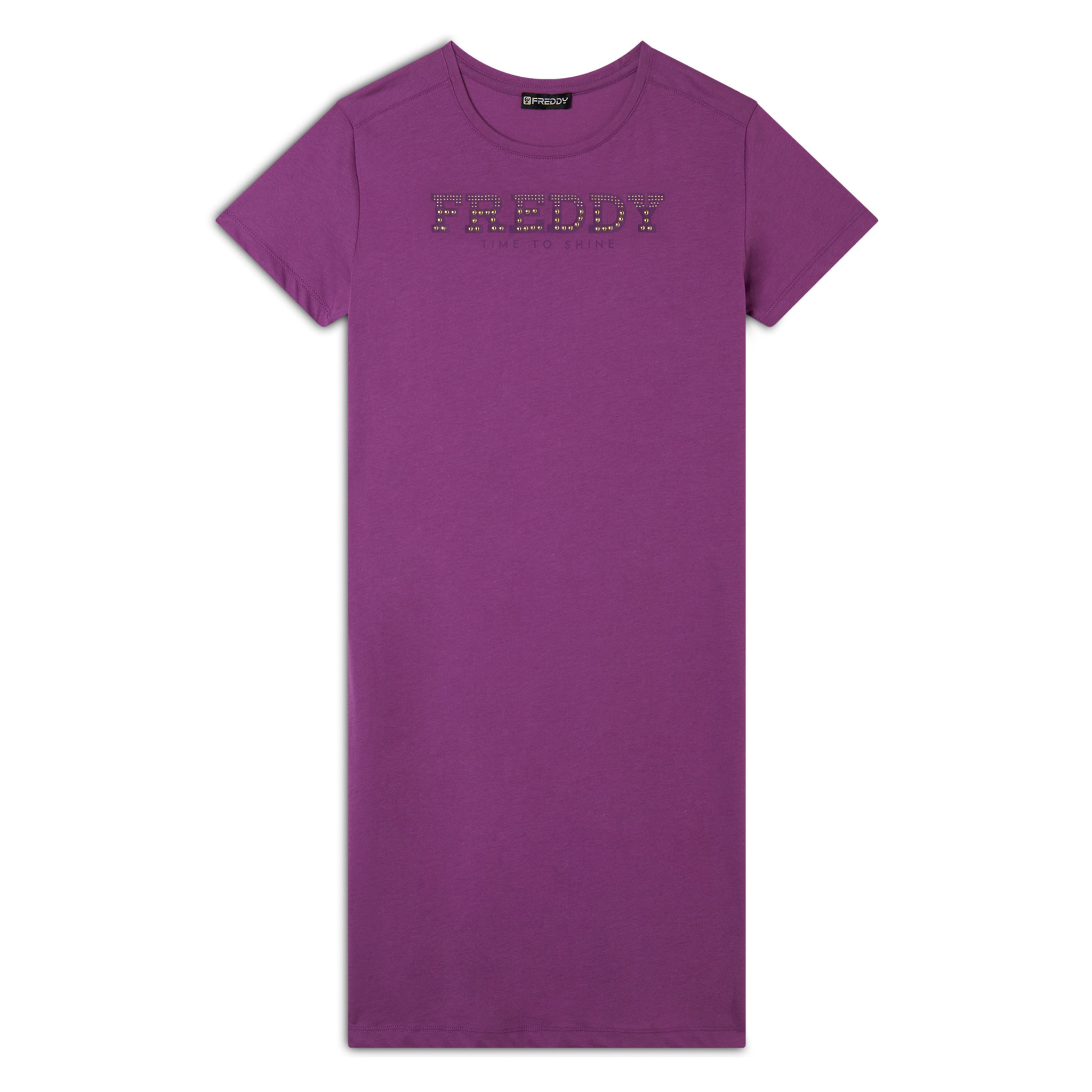 Vestito in jersey con perline dorate