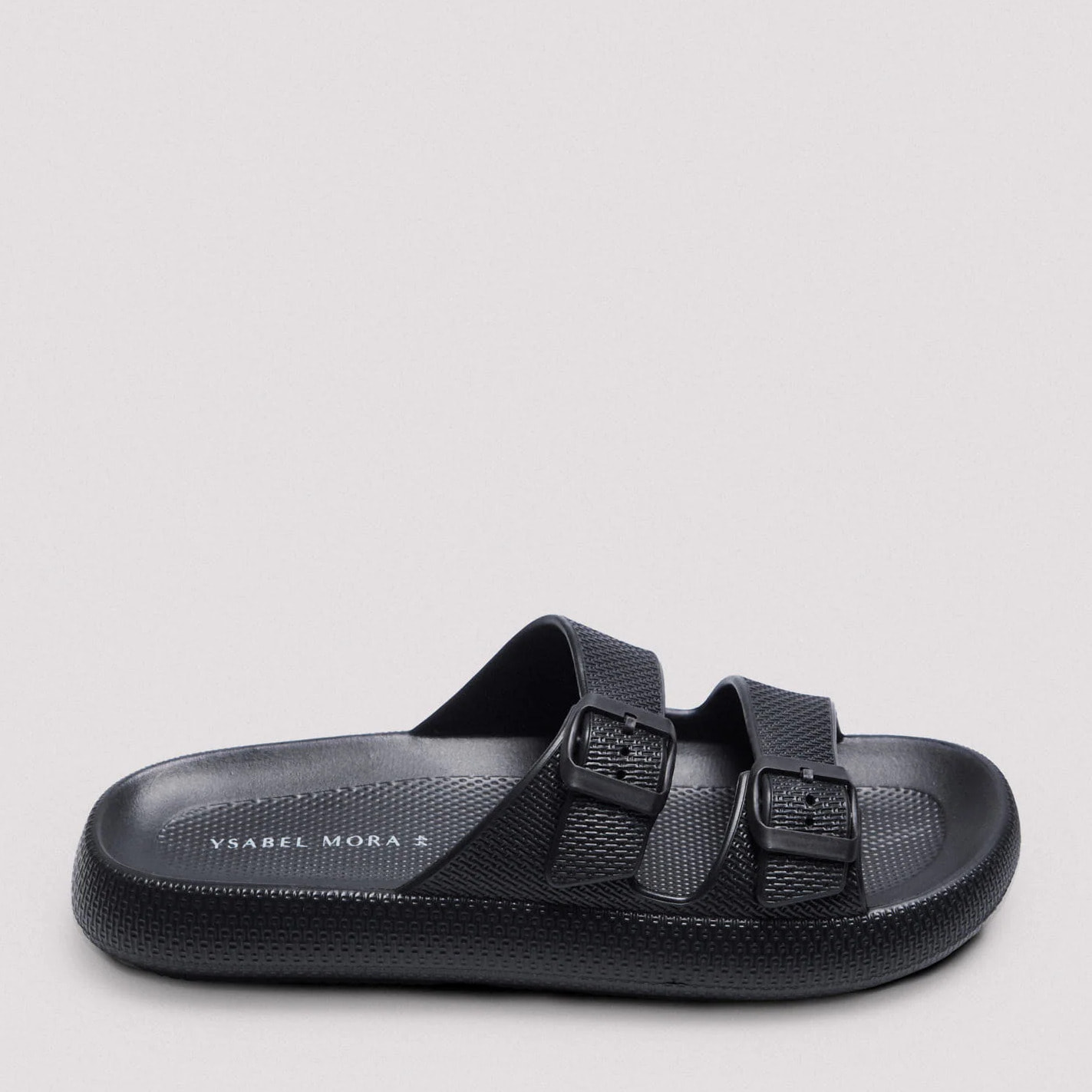 Infradito con fibbia nera