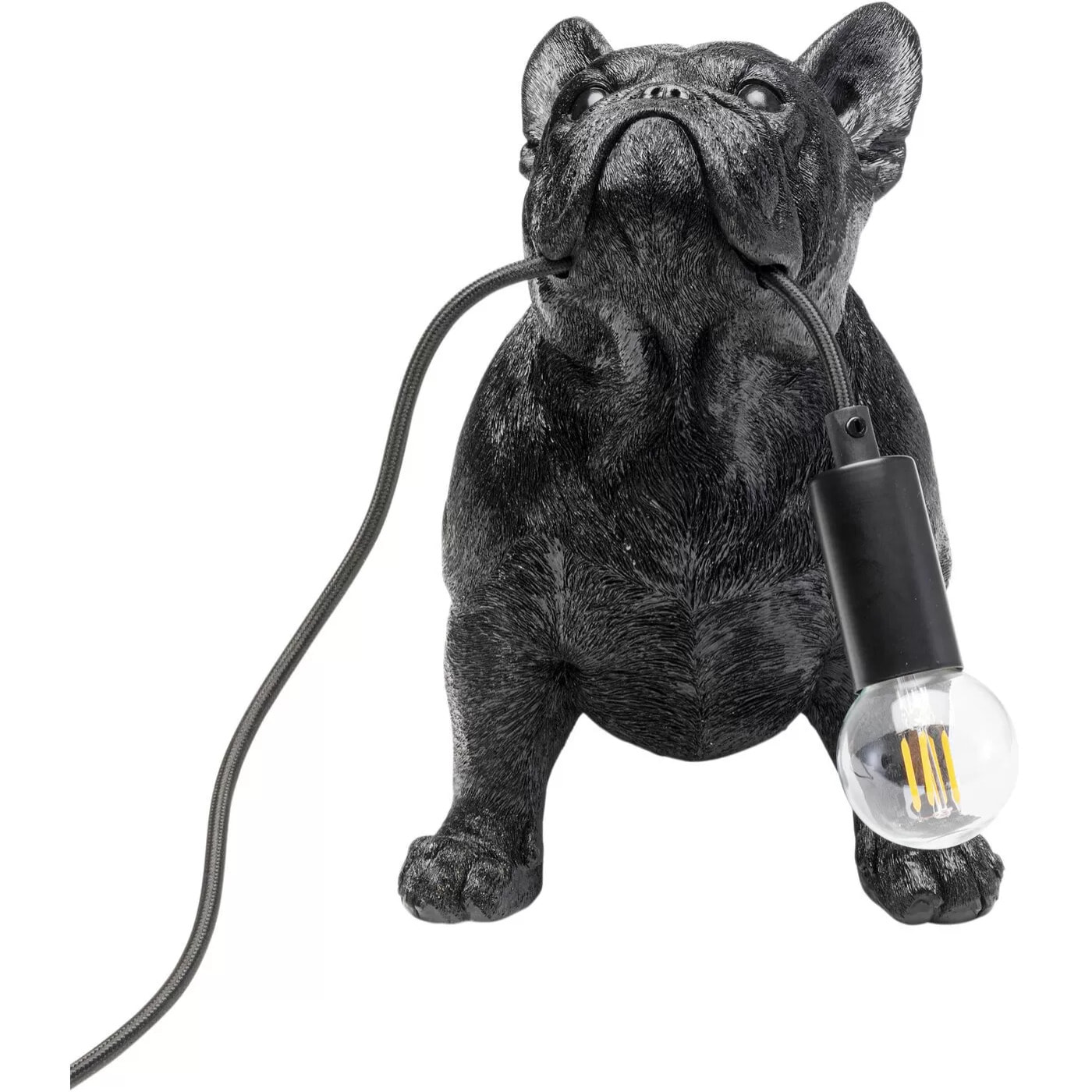 Lampe bouledogue noir Kare Design