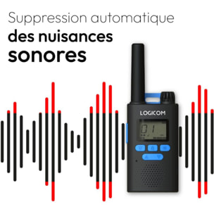Talkie walkie LOGICOM Talkie Walkie Essentiel Noir