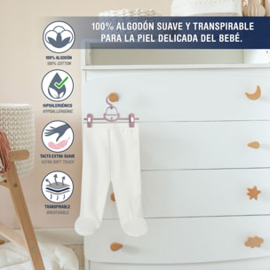 Polaina bebé algodón con pies invierno