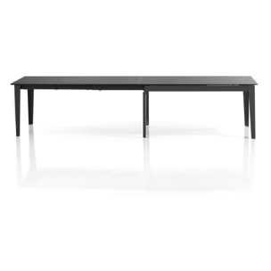 Tomasucci Table extensible en marbre noir de qualité supérieure