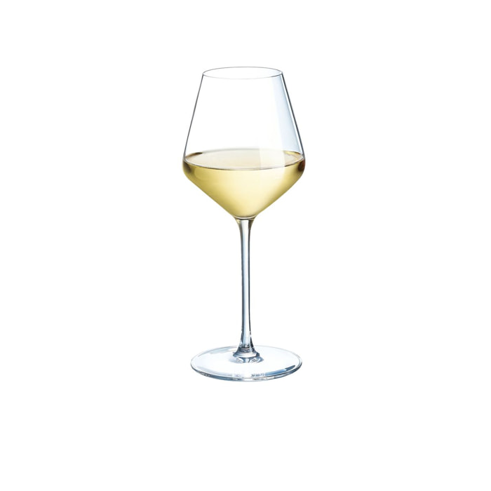 6 verres à pied 38cl - Verre ultra transparent