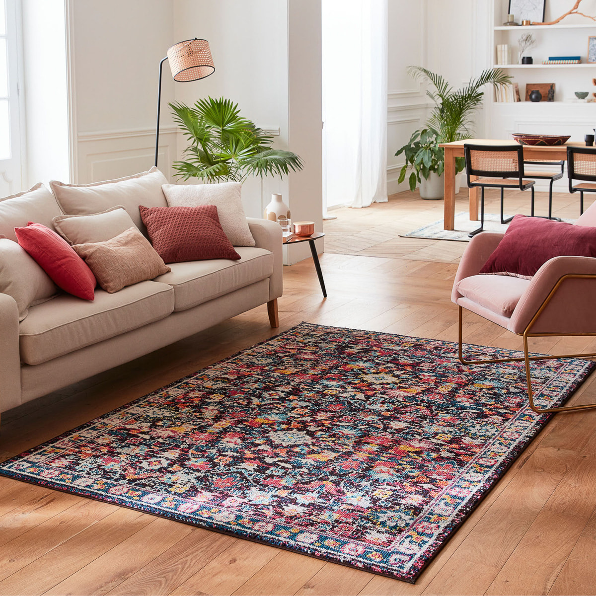 Anatolia - Tapis de salon vintage, multicolore