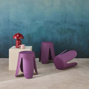 Tabouret empilable simili cuir (lot de 4) NIKI