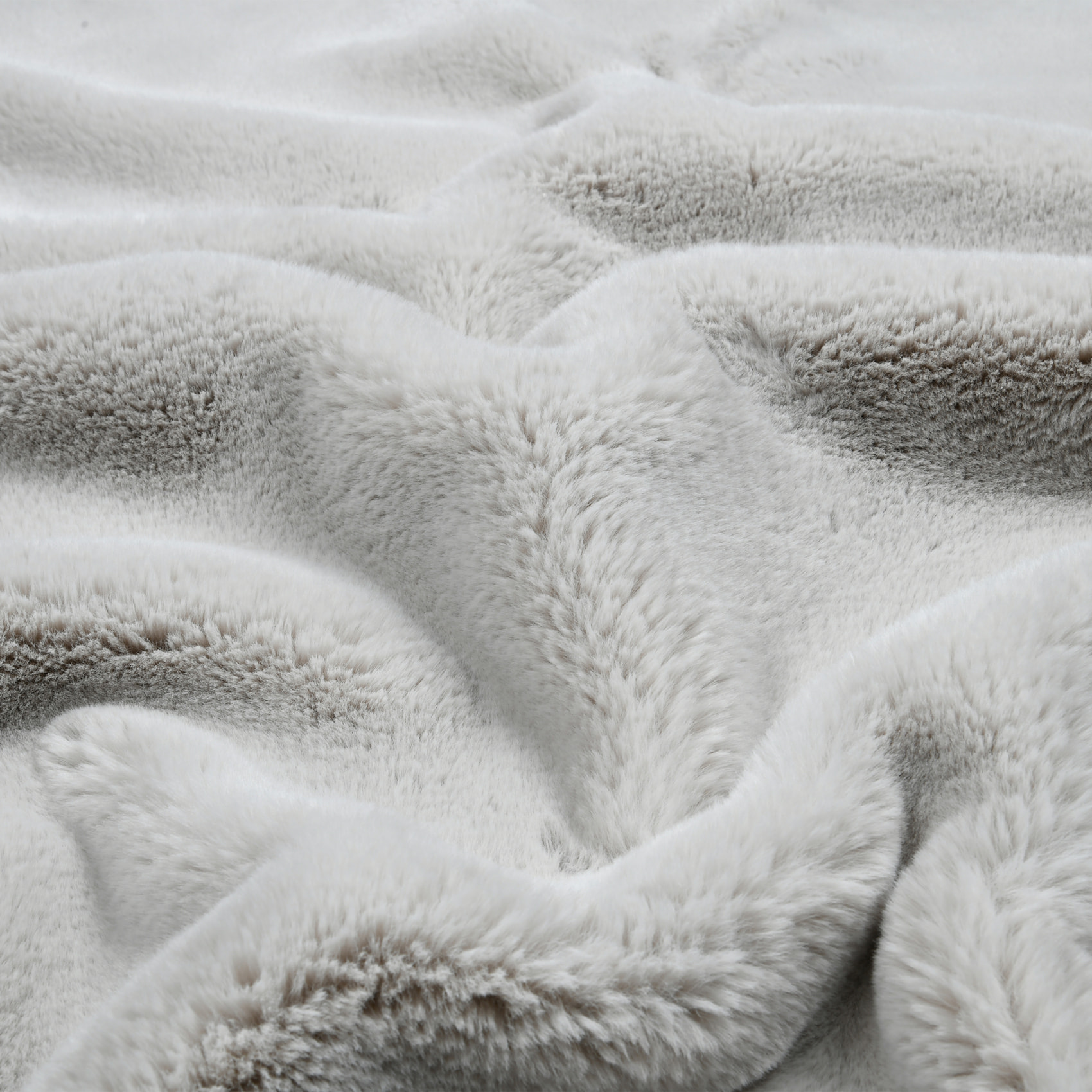Plaid en imitation fourrure ultra moelleux - Naturel