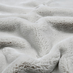 Plaid en imitation fourrure ultra moelleux - Naturel