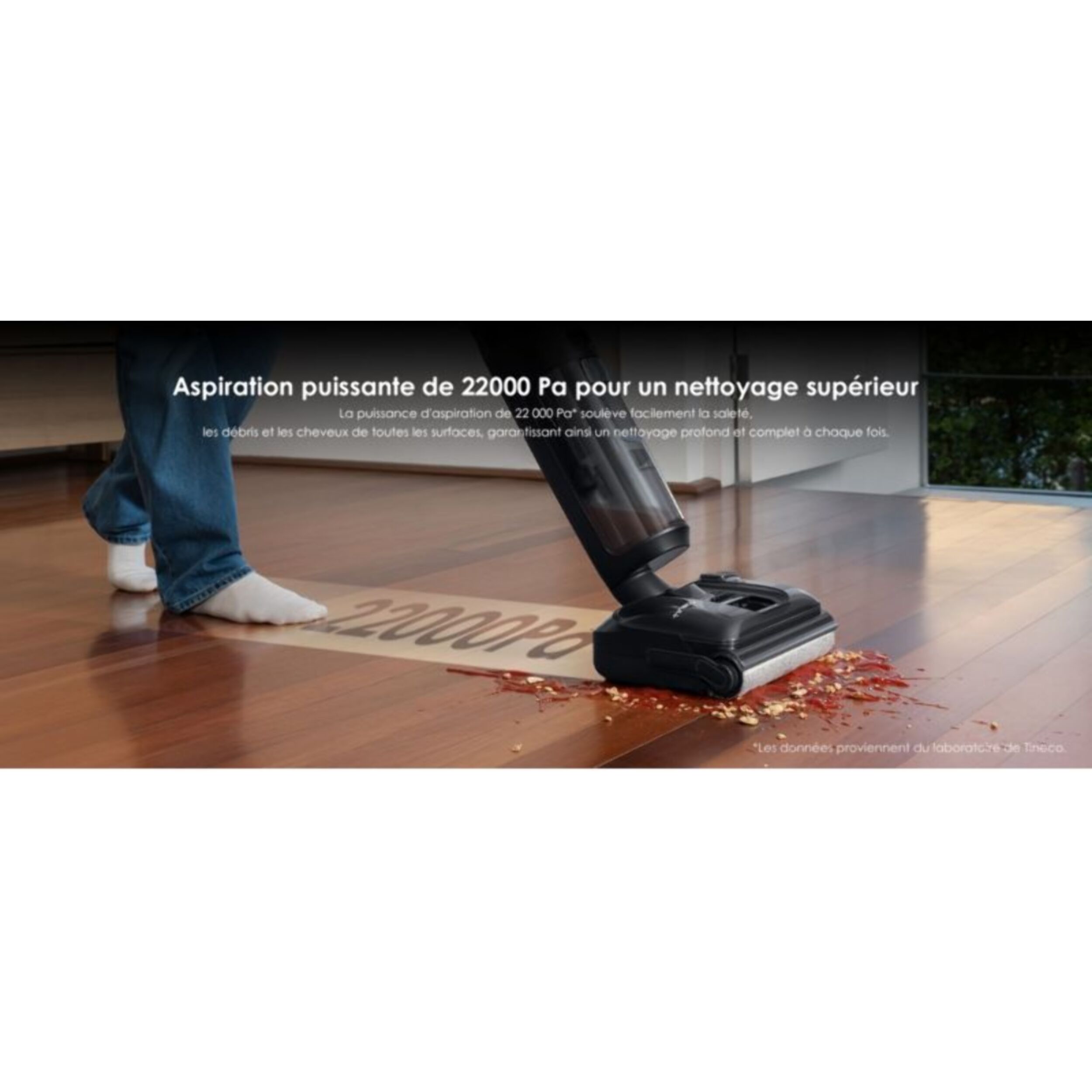 Aspirateur laveur TINECO Floor One S7 Switch Stretch premium Noir