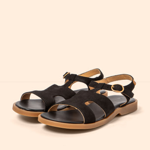 Sandalias N5879 NOBUCK BLACK/ ARENISCA color Black