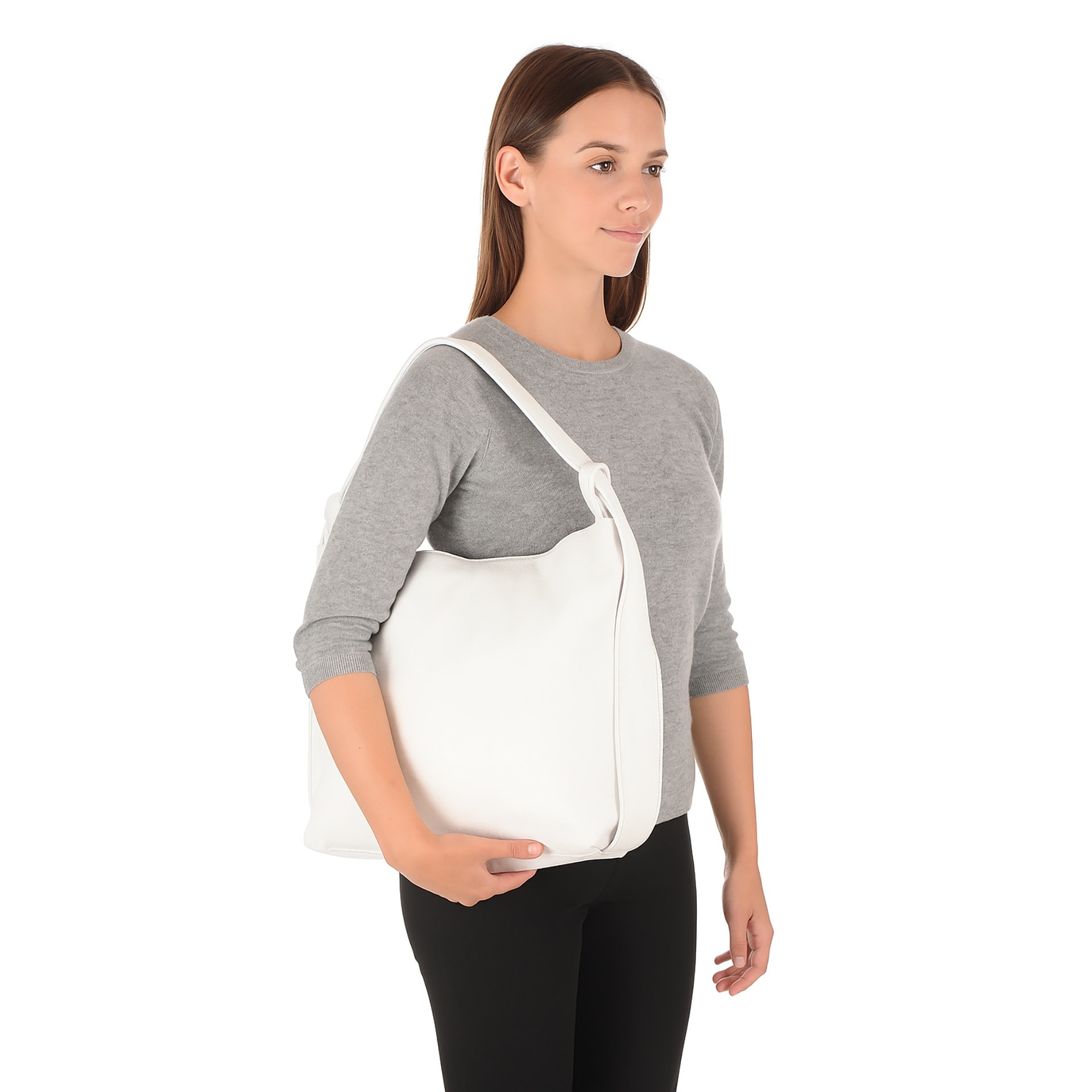 Borsa a mano da donna Made in Italy - Modello Seraphina Nova - 100% pelle - 37.0 x 37.0 x 9.0 cm