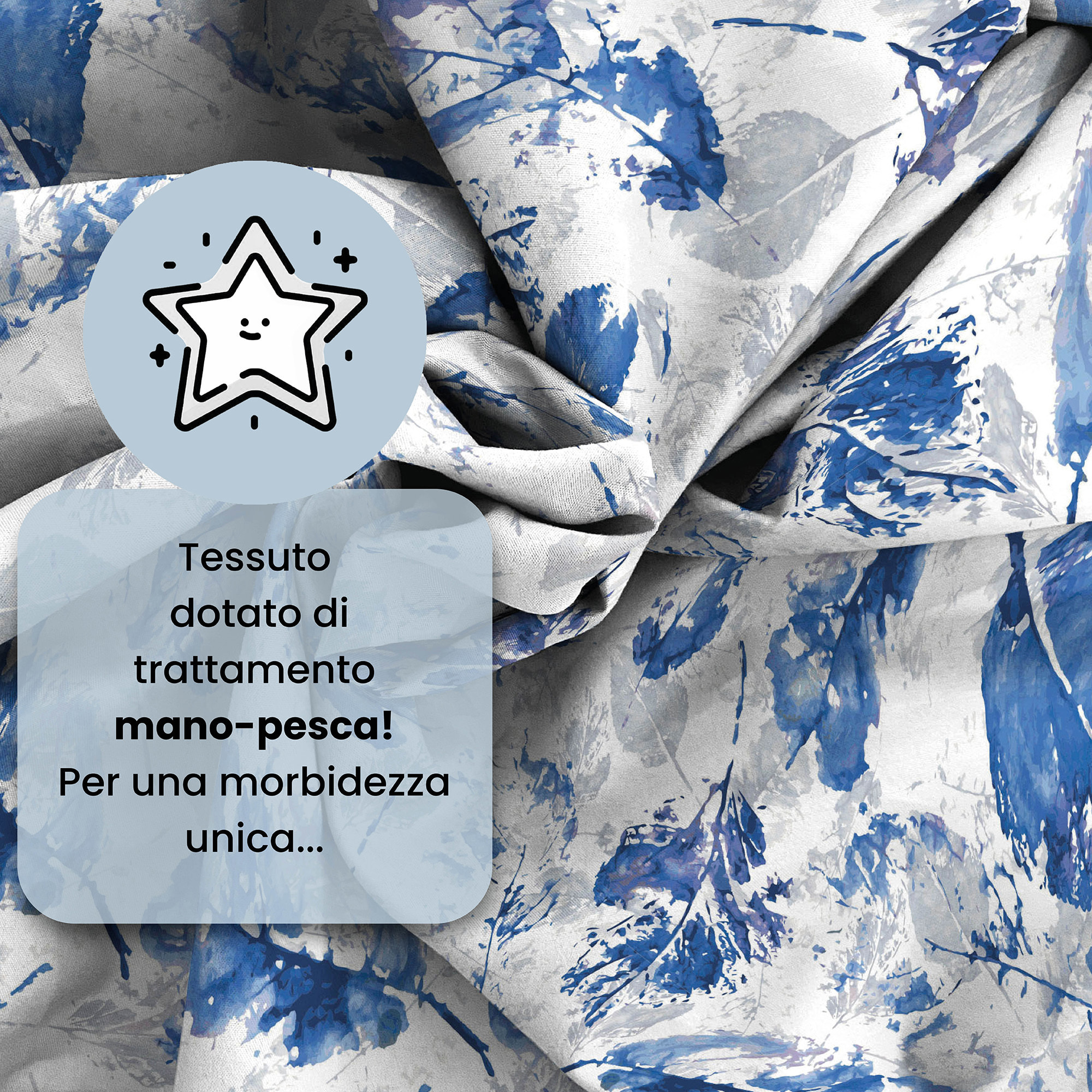 COMPLETO LETTO FANTASY, 100% Microfibra - FOGLIE