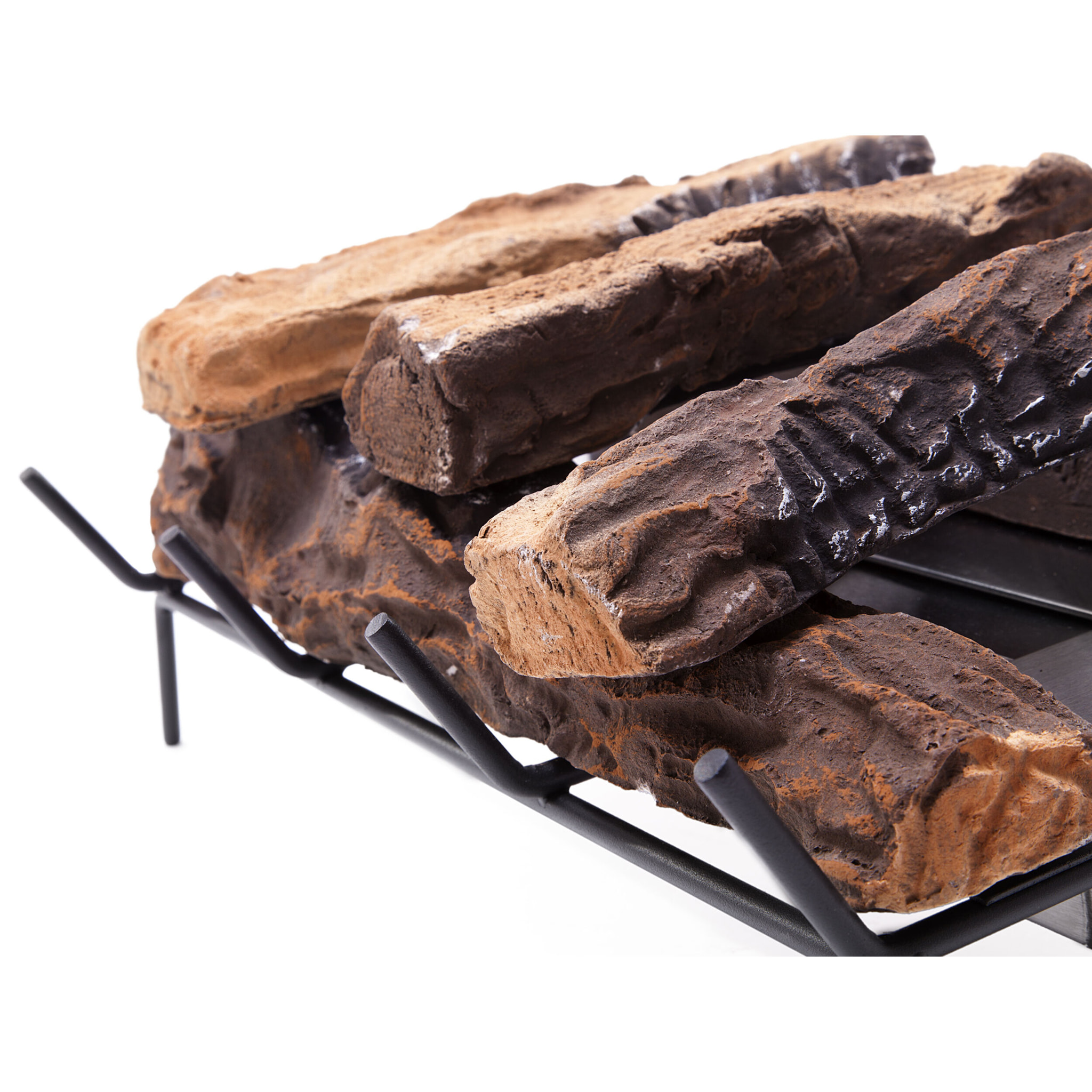 Bloc de combustion 2000W avec bûches décoratives