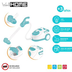 Well home aspiradora de juguete con luz y sonido